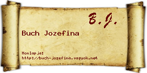 Buch Jozefina névjegykártya